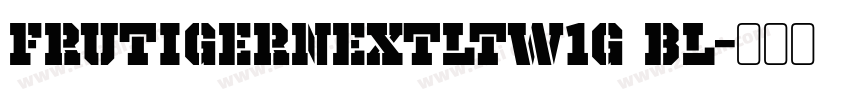 FrutigerNextLTW1G Bl字体转换
